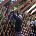 Setting rafters on Wire Support