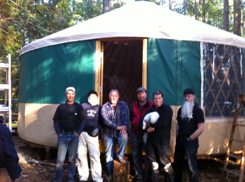 Yurt is Finished - Day 2 Crew