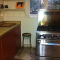 Stove and counter - had to be removed to remove floor underneath