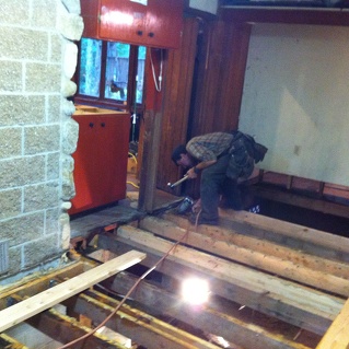 Kitsap Cabin Kitchen Floor Replacement Project