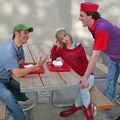 Ren, Willard and Ariel at The Burger Blast
