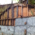 I    This wall was rebuilt - this is a before pic