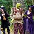 Shrek laughing with Fairy Tale Characters 