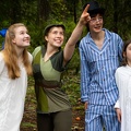 Peter Pan showing Neverland to Darling Kids