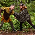 Gaston and Beast Fight in the Forest