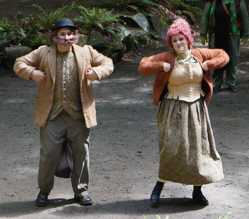 Mr Beaver (Tod Harrick) and Mrs Beaver (Sidney Kaser) Strutting Their Stuff