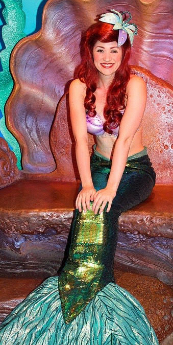 Ila as Ariel at Disney World